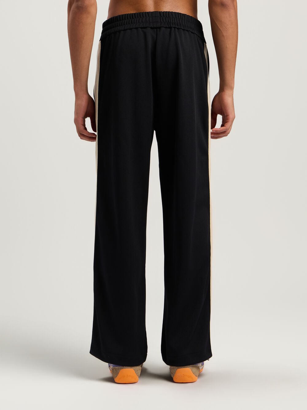 Performance Zip-Up Track Pants in BLACK - ORANGE for Men