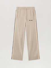 Classic Logo Knit Track Pants in LIGHT BEIGE - BLACK for Men