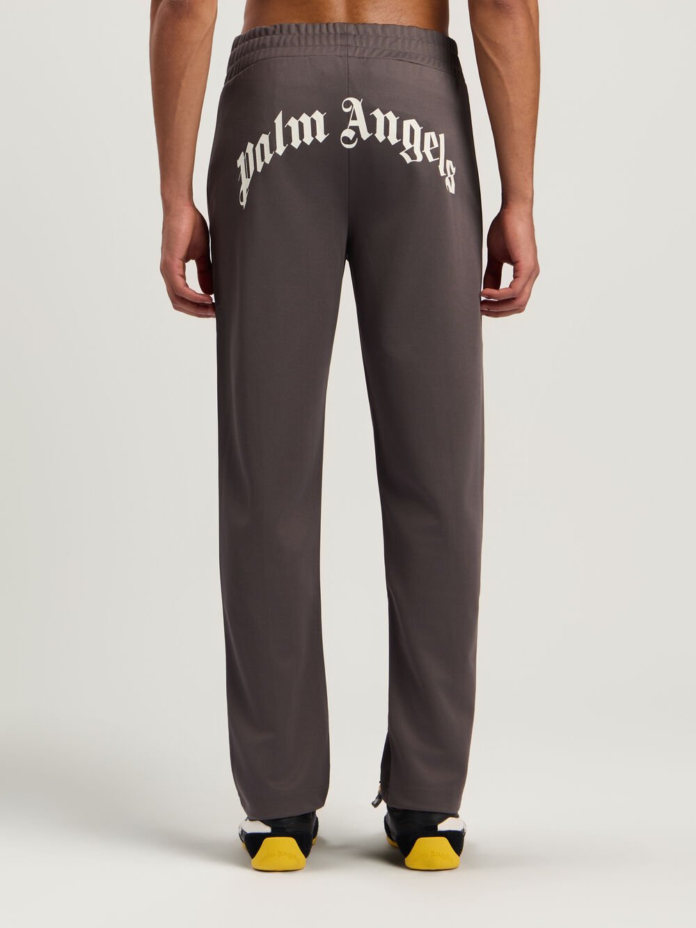 Curved Logo Track Pants in DARK GREY - OFF WHITE for Men