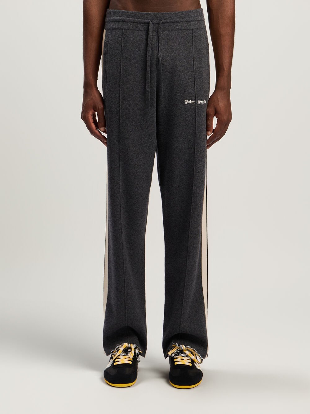 Classic Logo Knit Track Pants in DARK GREY - OFF WHITE for Men