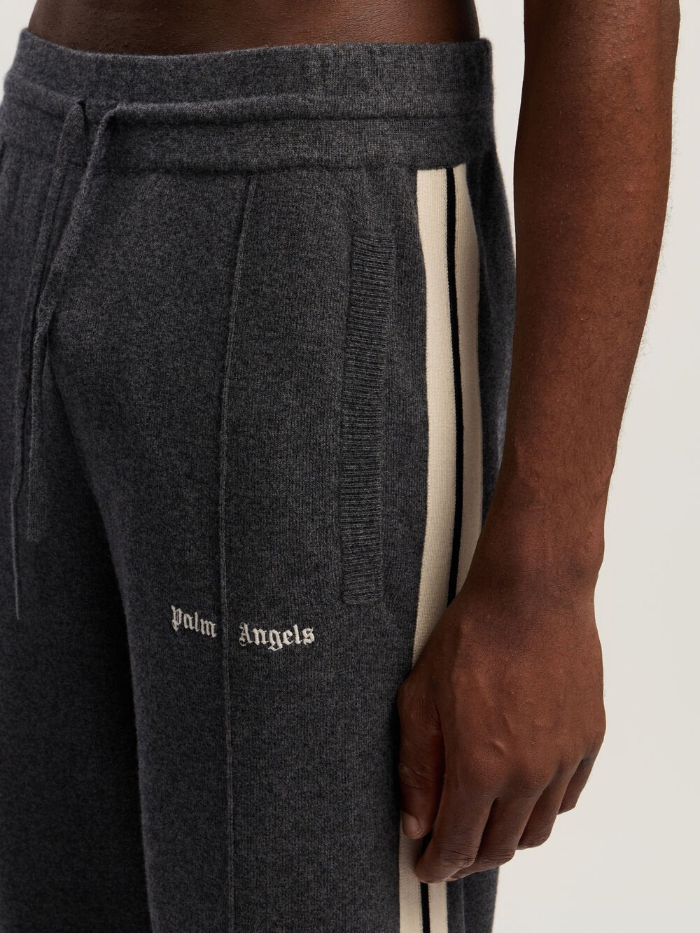 Classic Logo Knit Track Pants in DARK GREY - OFF WHITE for Men