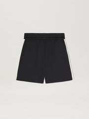 Classic Logo Track Shorts in BLACK OFF WHITE for Men