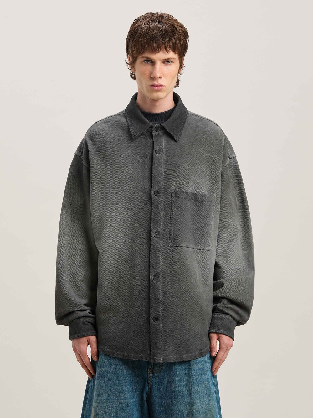 GD CLASSIC LOGO OVERSHIRT in BLACK - BLACK for Men