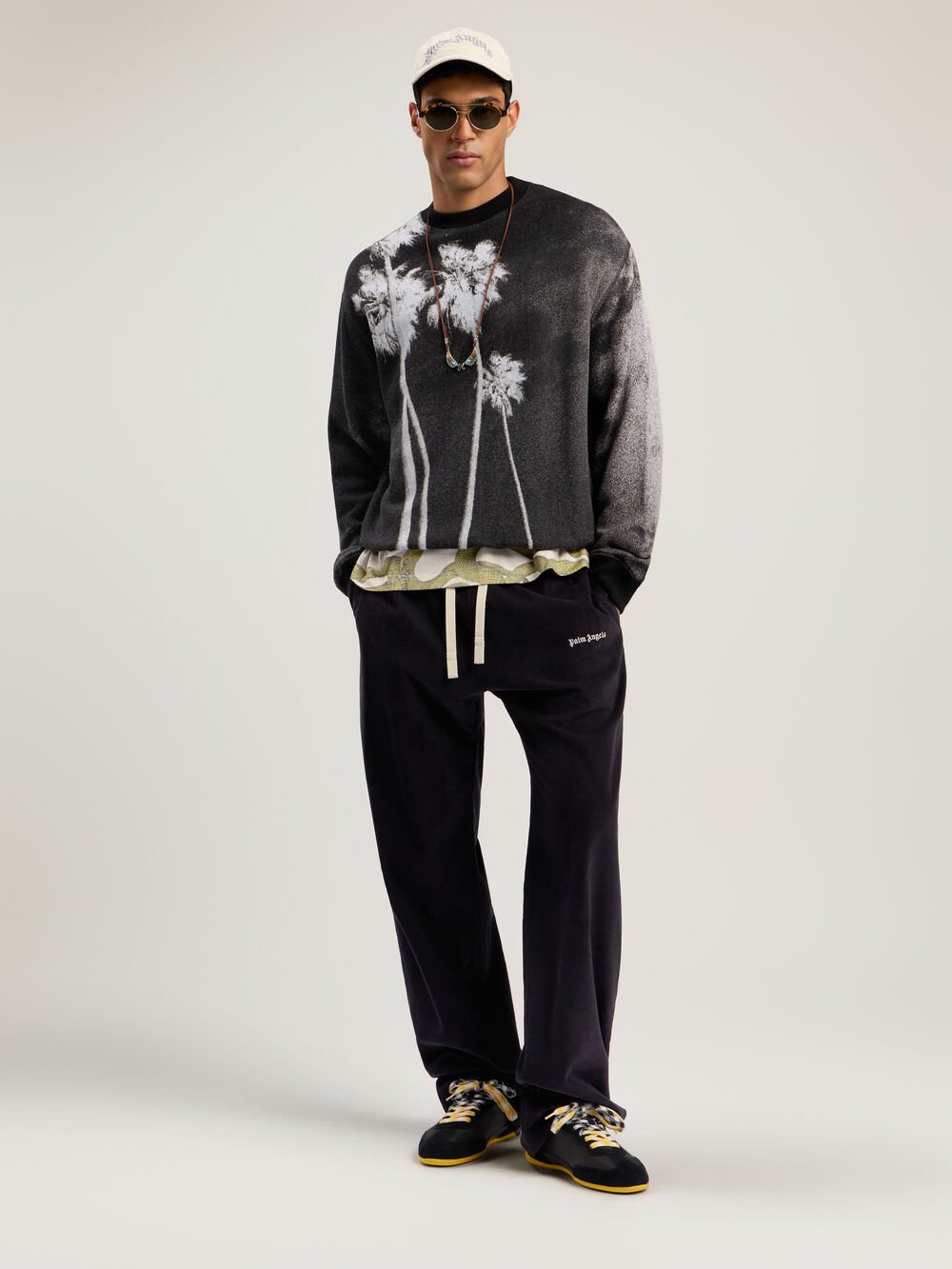 Decoding Palm Culture Sweater in BLACK - WHITE for Men