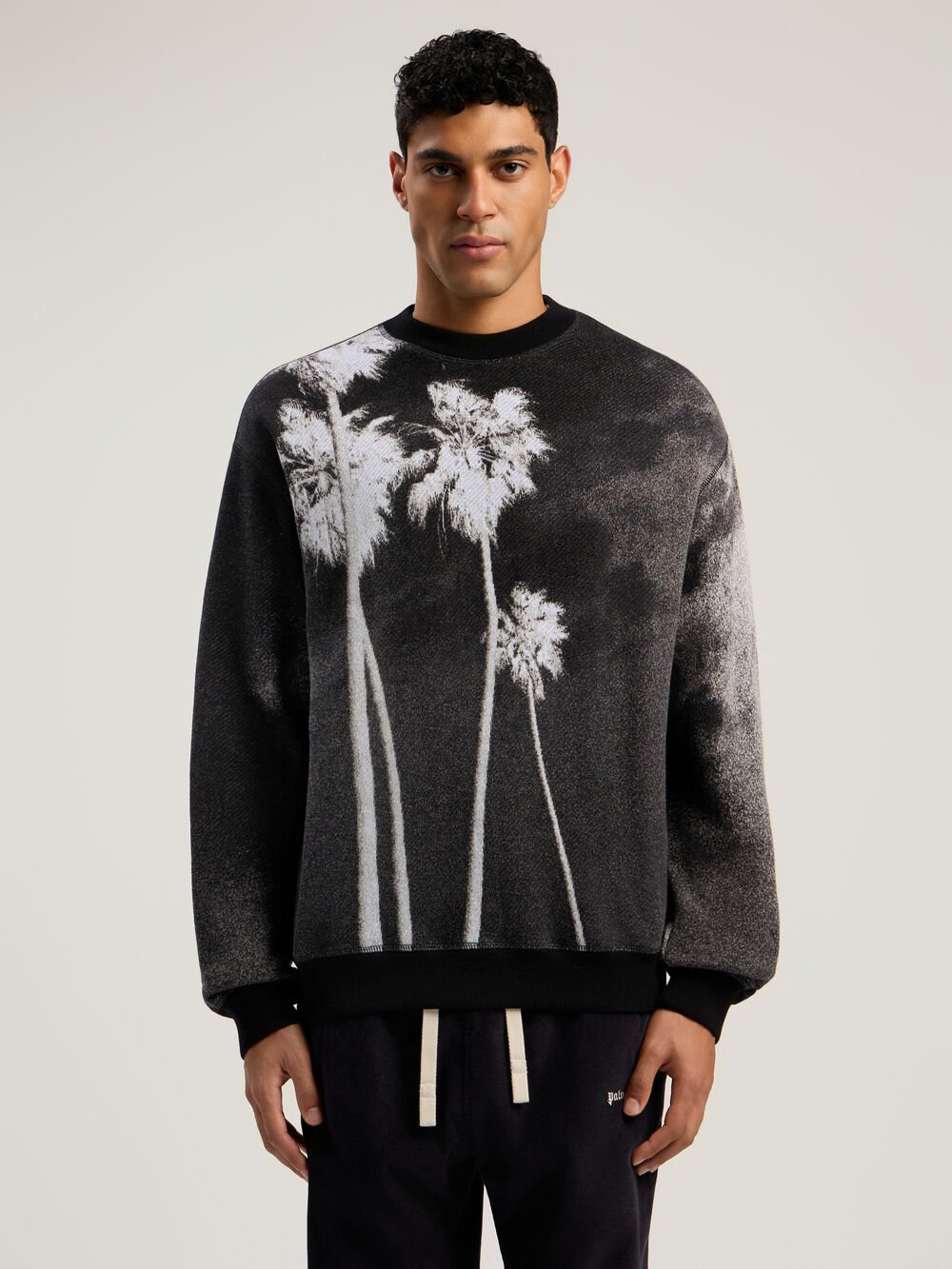 Decoding Palm Culture Sweater in BLACK - WHITE for Men