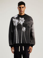 Decoding Palm Culture Sweater in BLACK - WHITE for Men