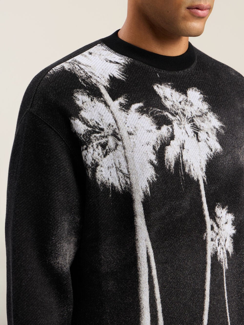 Decoding Palm Culture Sweater in BLACK - WHITE for Men
