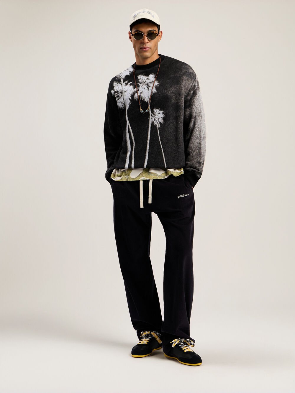 Classic Logo Cord Travel Pants in ANTHRACITE - OFF WHITE for Men