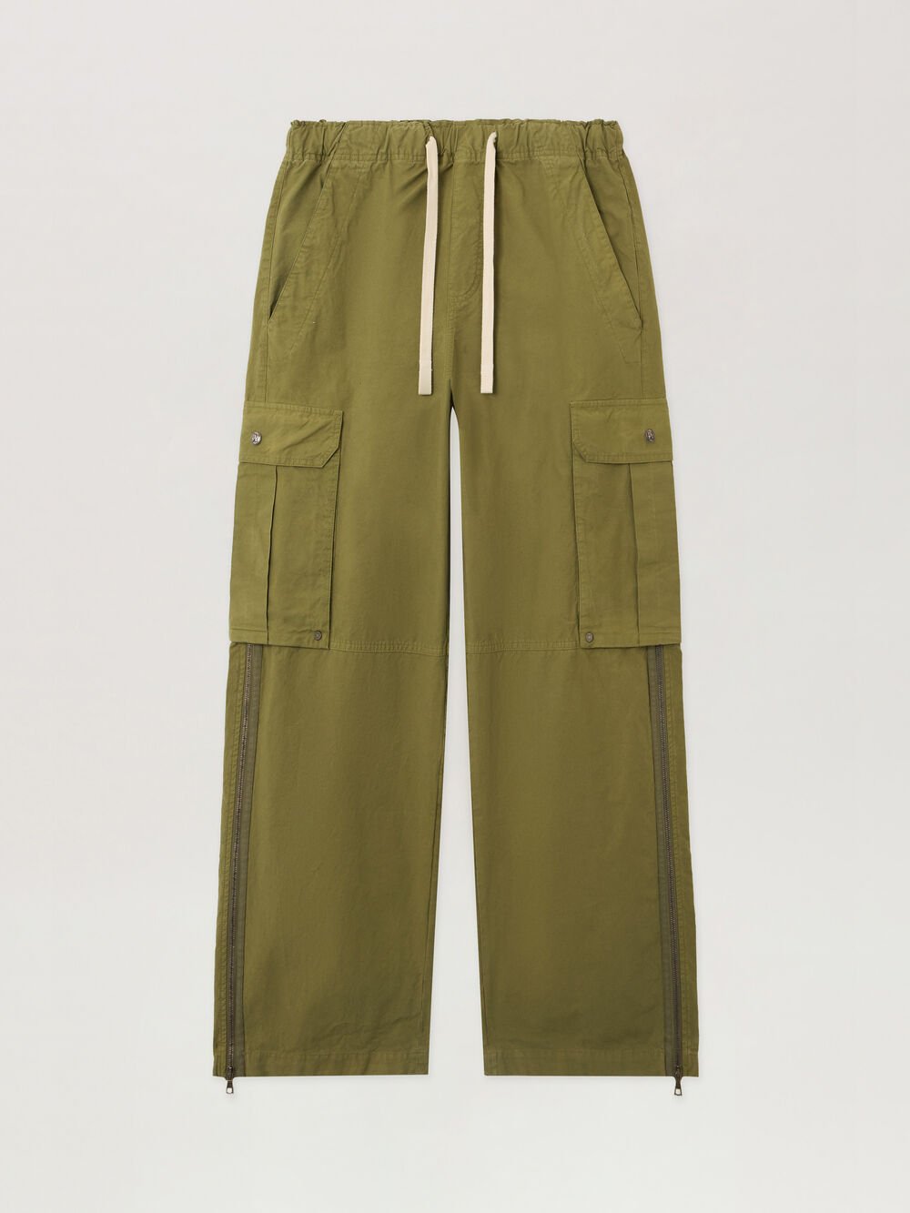 Curved Logo Cargo Pants in ARMY GREEN - DARK GREEN for Men