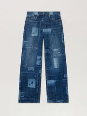 PaxLaTimes Denim Pants in MEDIUM BLUE - DUSTY BLUE for Men