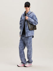 PALMS JACQUARD STRAIGHT 5 PKT LIGHT BLUE in LIGHT BLUE - LIGHT BLUE for Men