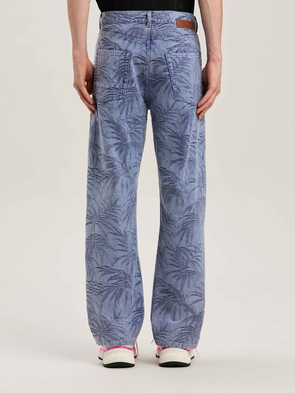 PALMS JACQUARD STRAIGHT 5 PKT LIGHT BLUE in LIGHT BLUE - LIGHT BLUE for Men