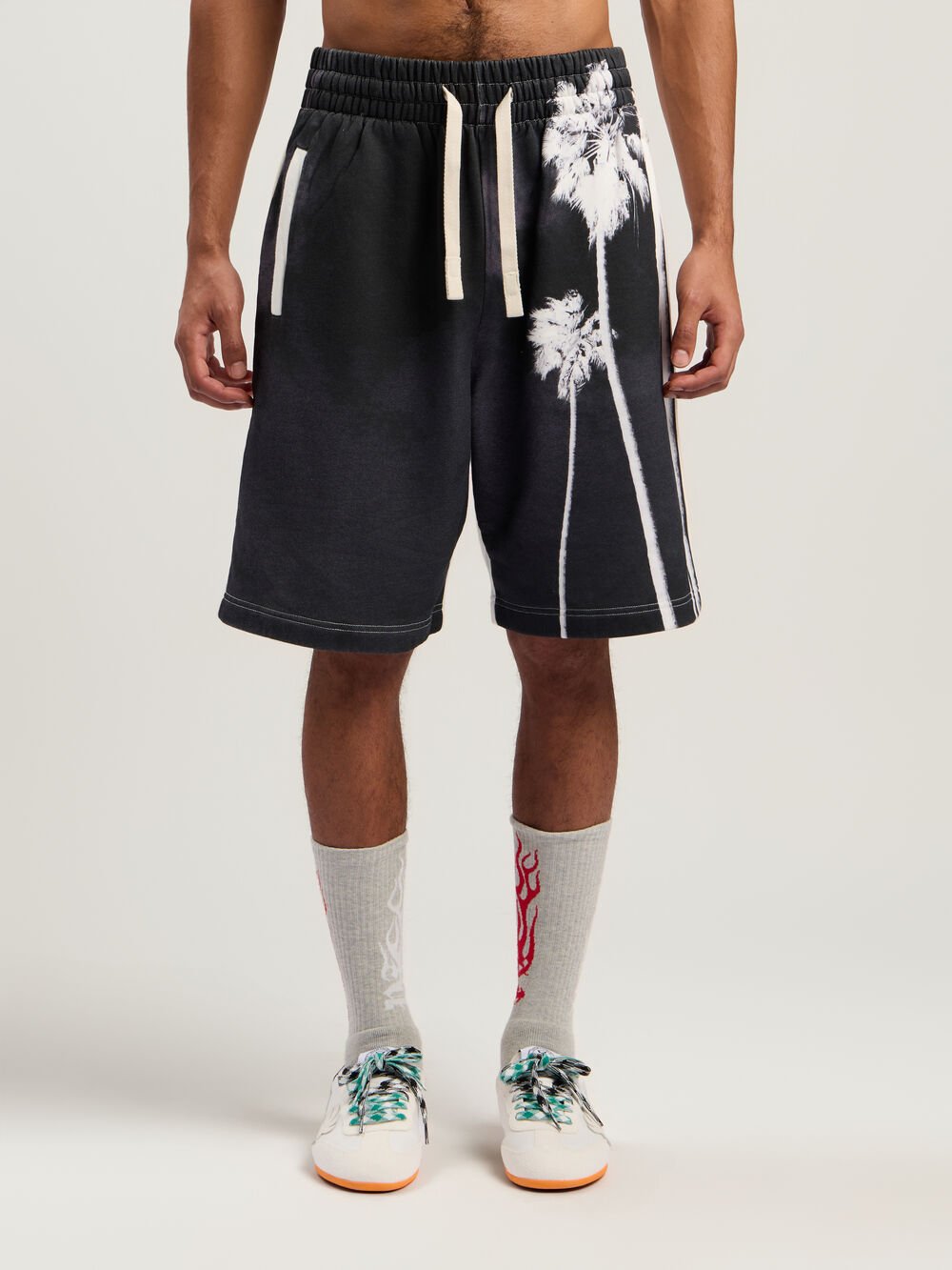 Decoding Palm Culture Sweatshort in OFF WHITE - BLACK for Men