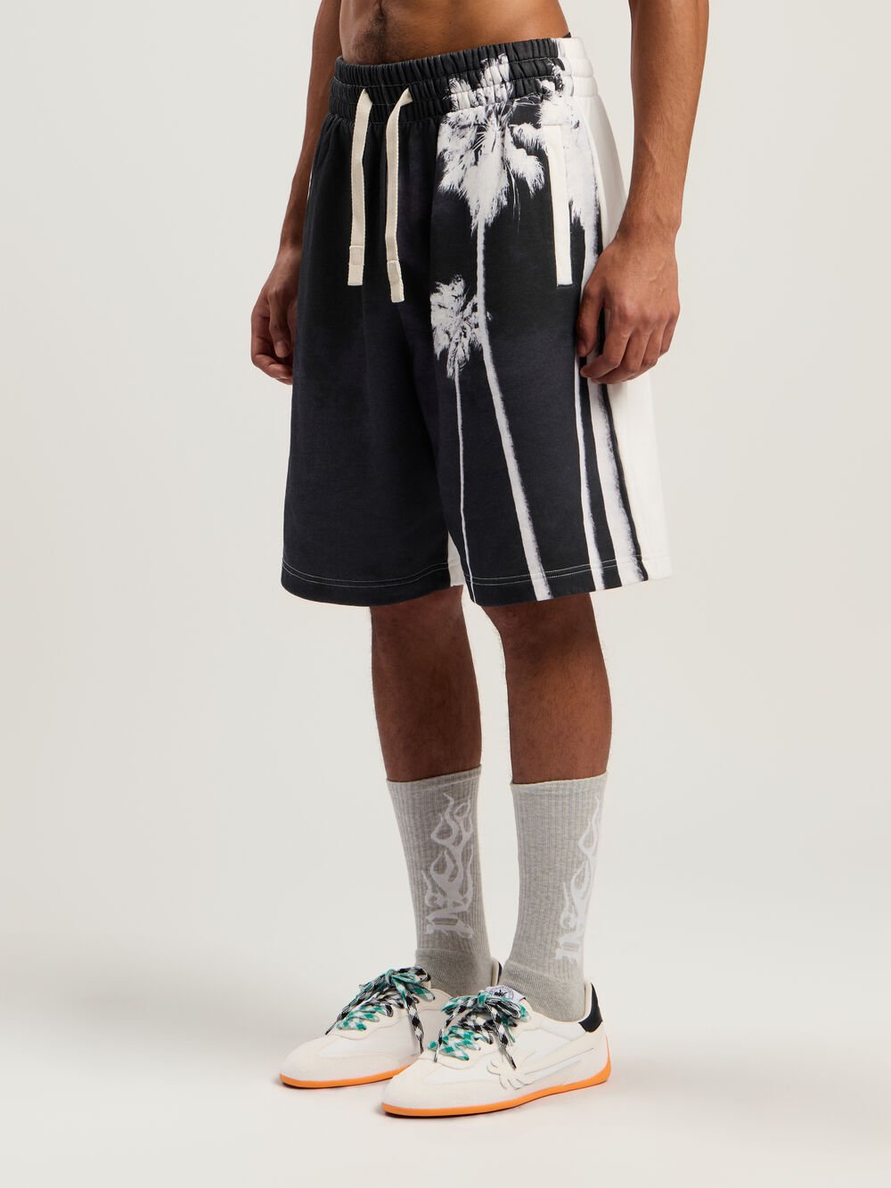 Decoding Palm Culture Sweatshort in OFF WHITE - BLACK for Men