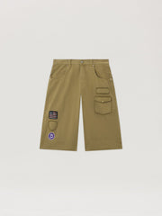 Military Patch Bermuda Shorts in ARMY GREEN - MULTICOLOR for Men