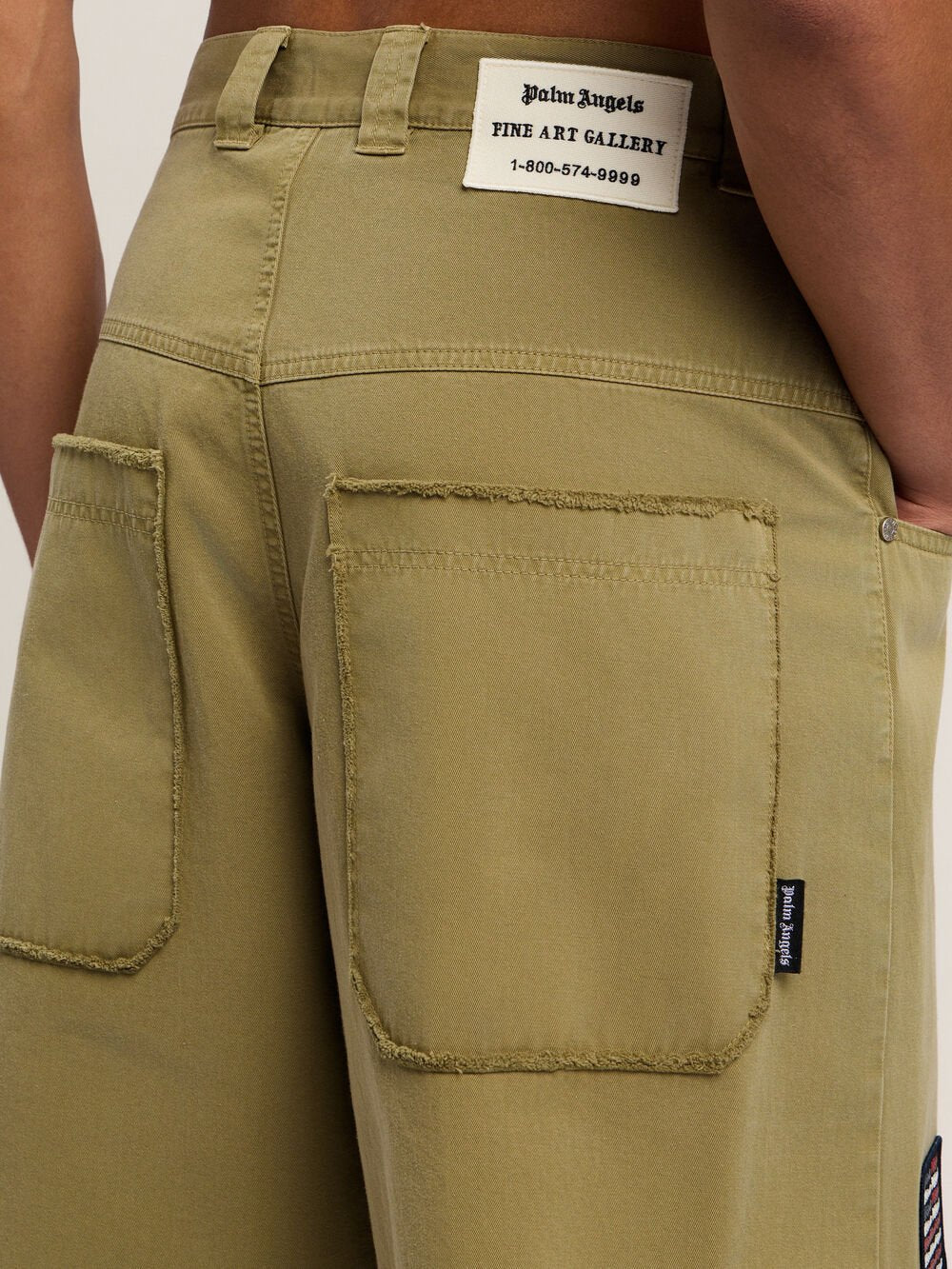 Military Patch Bermuda Shorts in ARMY GREEN - MULTICOLOR for Men