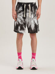 BLACK BLUEPRINT PALMS SHORTS BLACK - OFF in BLACK - OFF WHITE for Men