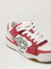 Venice Worn Out Sneakers in WHITE - RED for Men