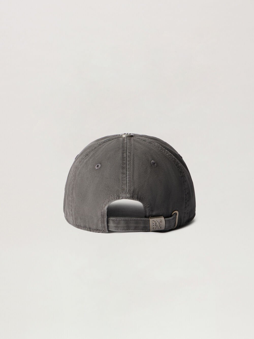 Curved Logo Distressed Cap in ANTHRACITE - BLACK for Men