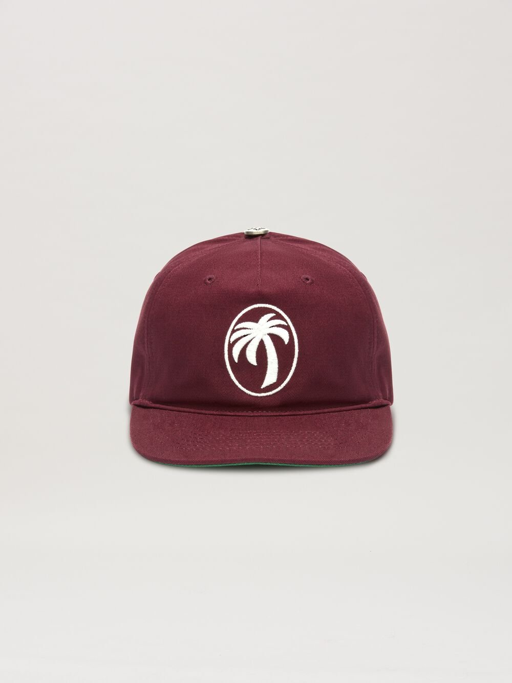 OVAL PALM CAP in BURGUNDY - OFF WHITE for Men