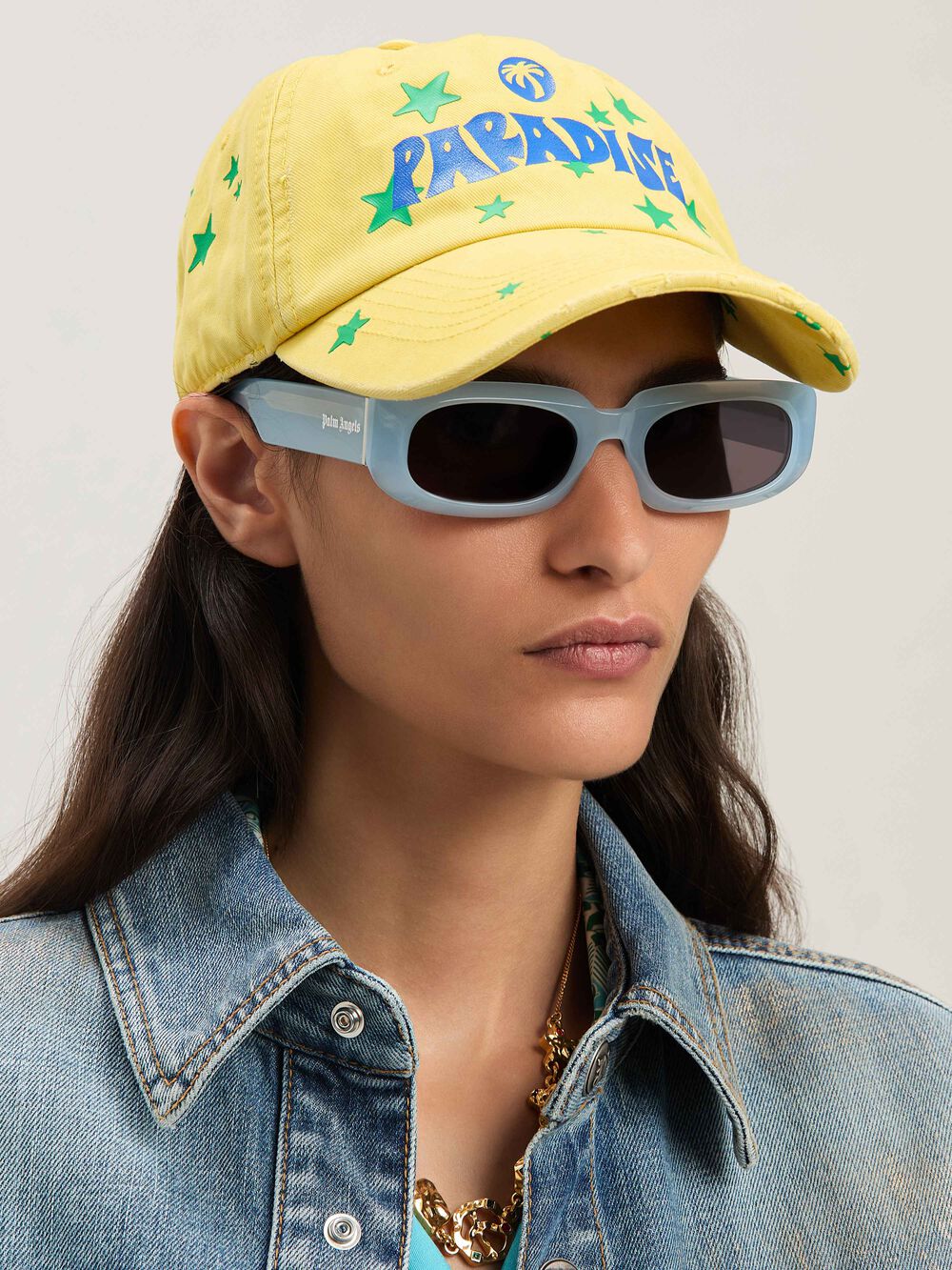 PARADISE PALM CAP in YELLOW - BLUE for Men