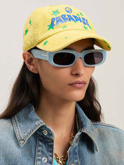 PARADISE PALM CAP in YELLOW - BLUE for Men