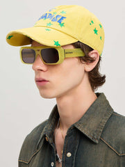 PARADISE PALM CAP in YELLOW - BLUE for Men