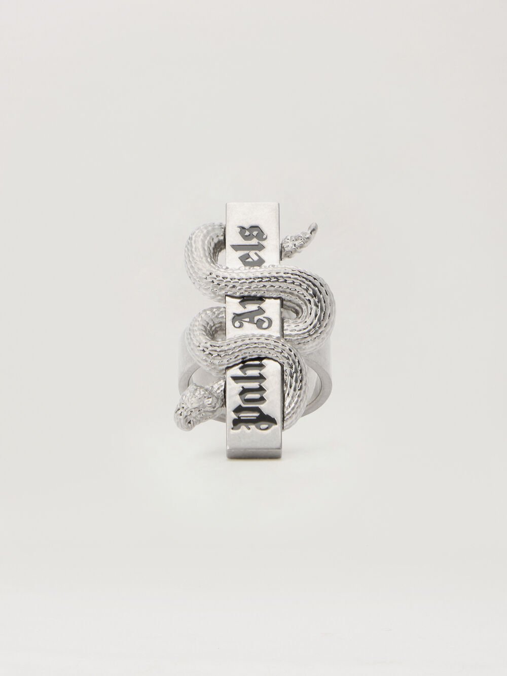 Snake Box Logo Ring in SILVER - SILVER for Men