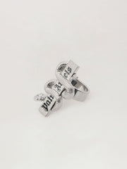 Snake Box Logo Ring in SILVER - SILVER for Men