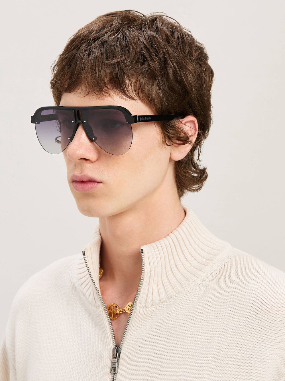 TRINITY SUNGLASSES in BLACK - GREY MELANGE for Men