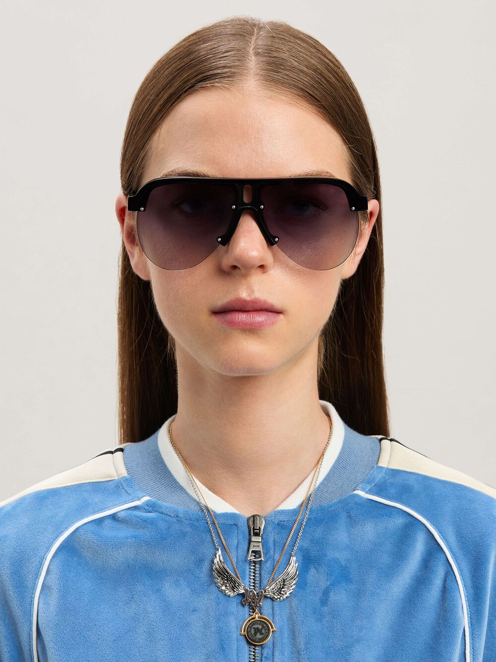 TRINITY SUNGLASSES in BLACK - GREY MELANGE for Men