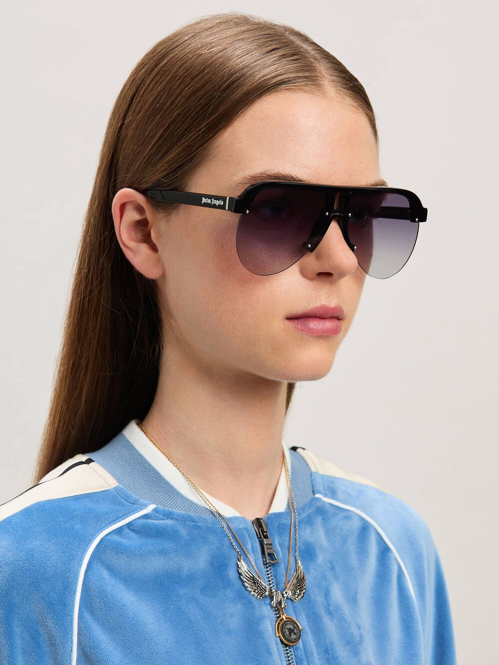 TRINITY SUNGLASSES in BLACK - GREY MELANGE for Men