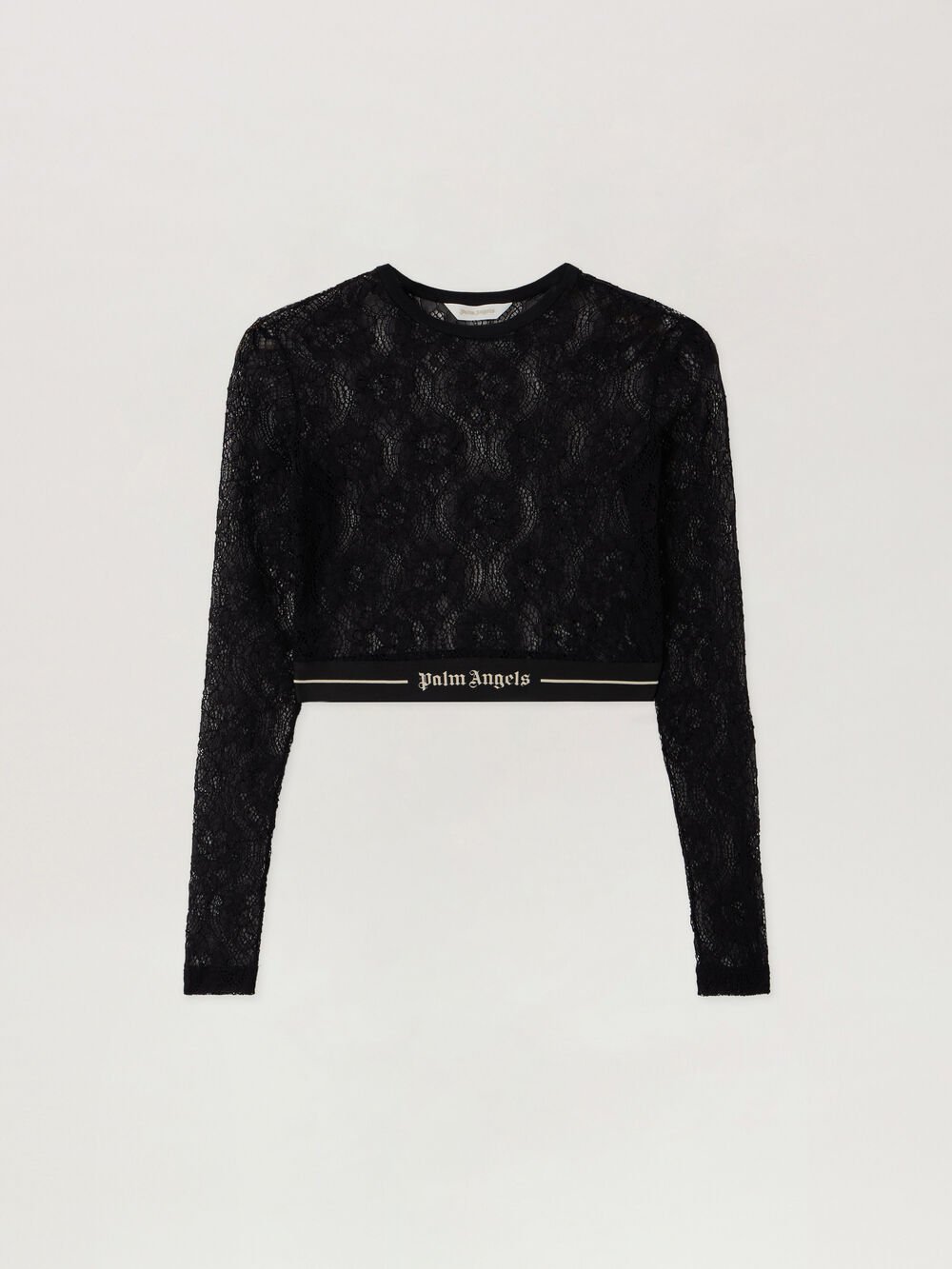 Classic Logo Lace Top in BLACK - BLACK for Women