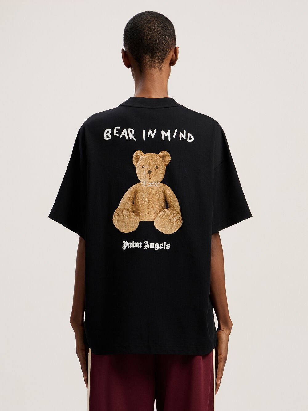 Bear In Mind Loose Tee in BLACK - BROWN for Women