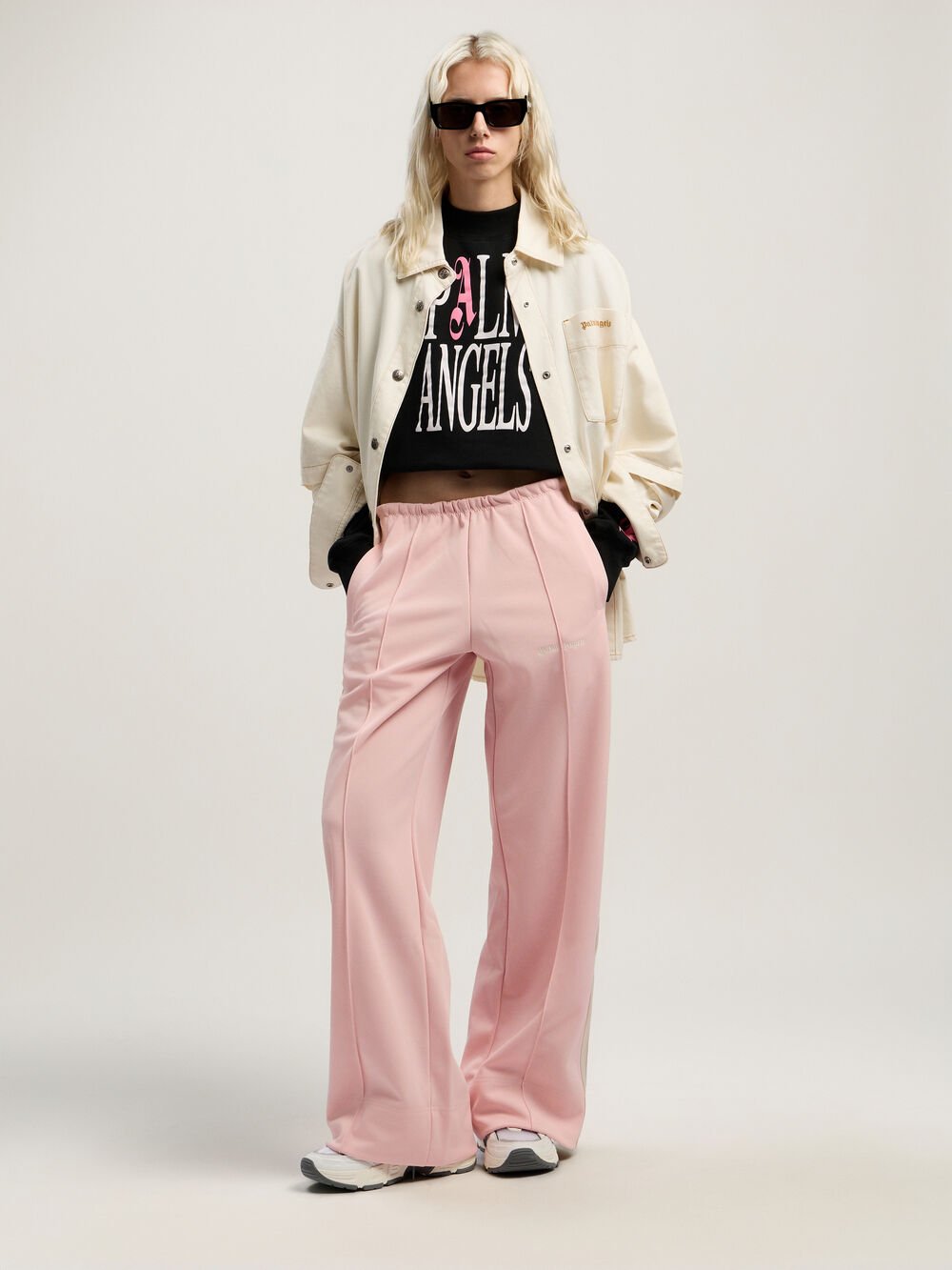 Flames Fitted Crew Sweatshirt in BLACK - MULTICOLOR for Women