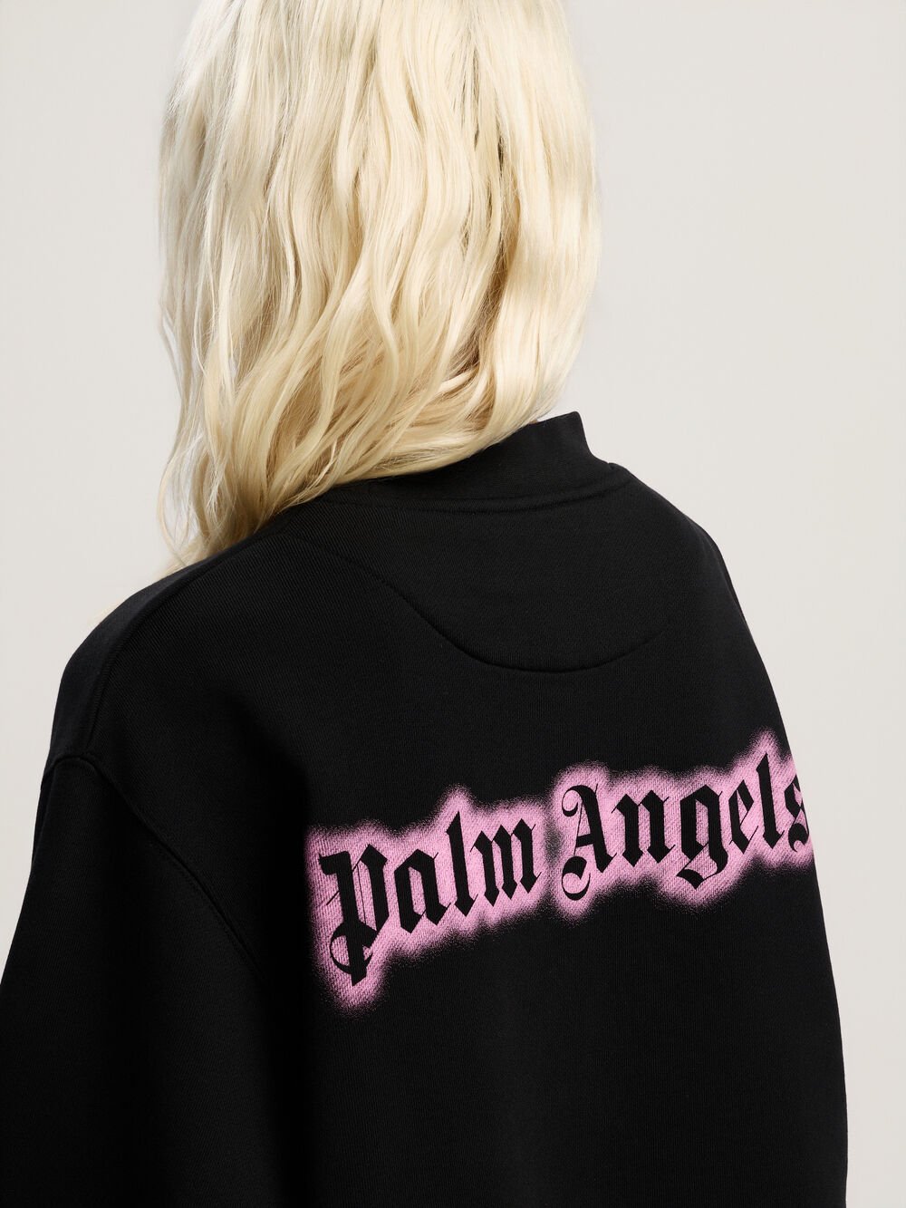 Neon Balloon Crew Sweatshirt in BLACK - PINK for Women