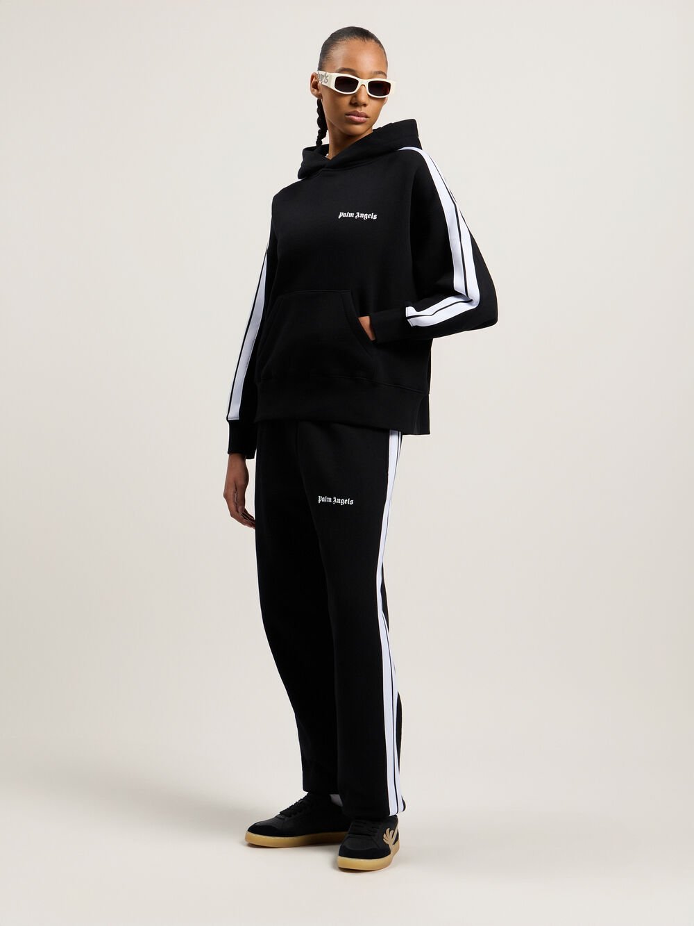Track Hoody in BLACK WHITE for Women