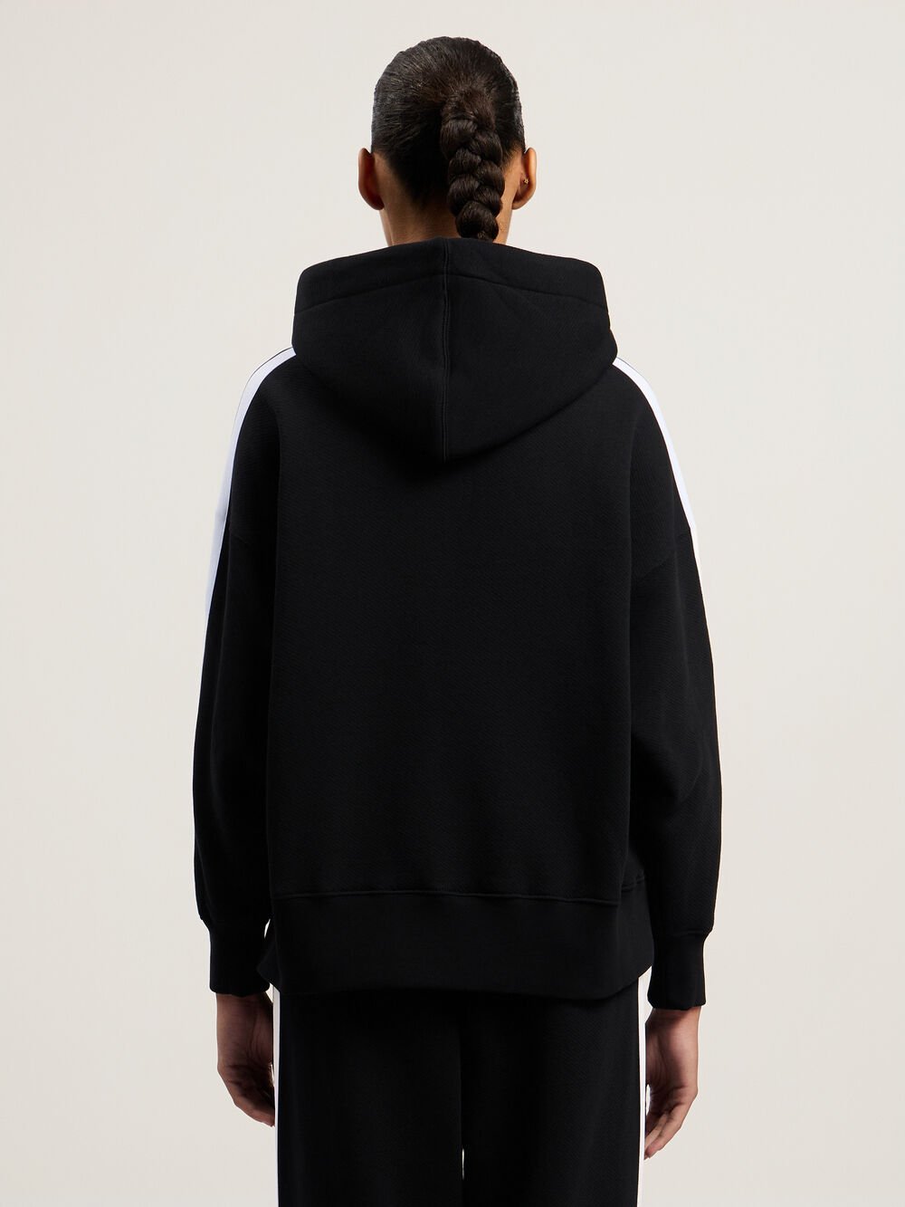 Track Hoody in BLACK WHITE for Women