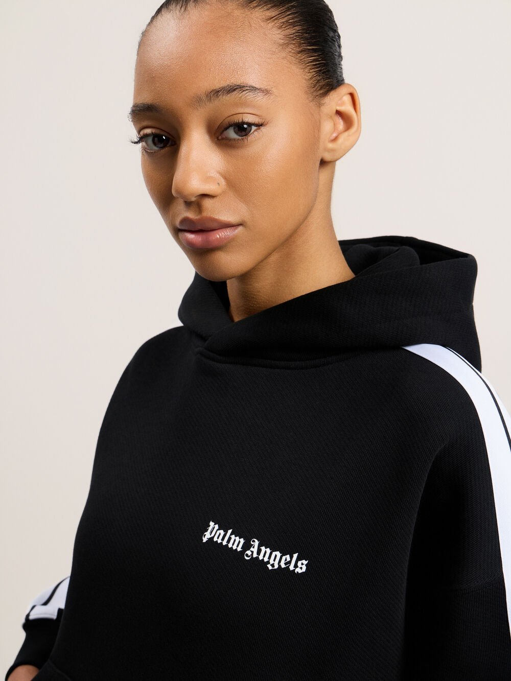 Track Hoody in BLACK WHITE for Women