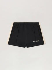 Classic Logo Track Shorts in BLACK OFF WHITE for Women