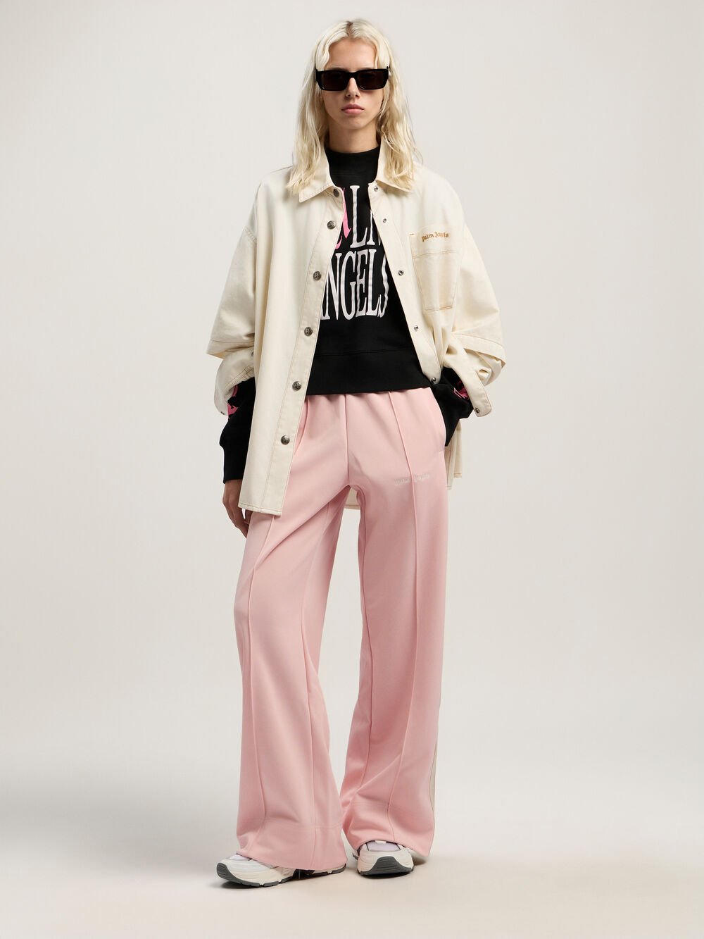 Classic Logo Tonal Track Pants in PINK - OFF WHITE for Women