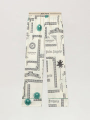 Dollar Print Pajama Pants in IVORY - BLACK for Women