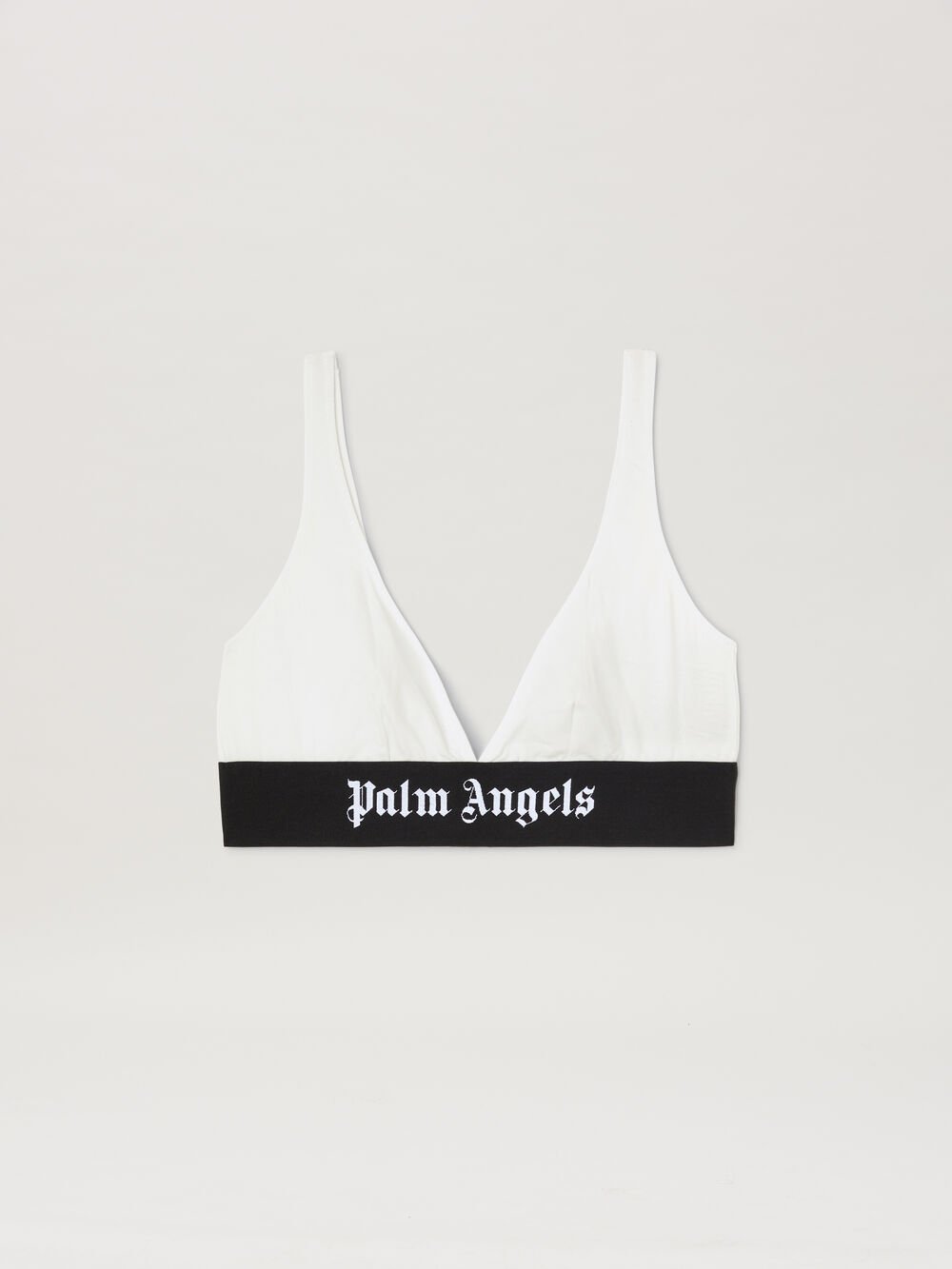 Classic Logo Triangle Bra in WHITE - BLACK for Women