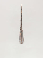 Wrinkled Leather Giorgina Bag in NUDE - SILVER for Women