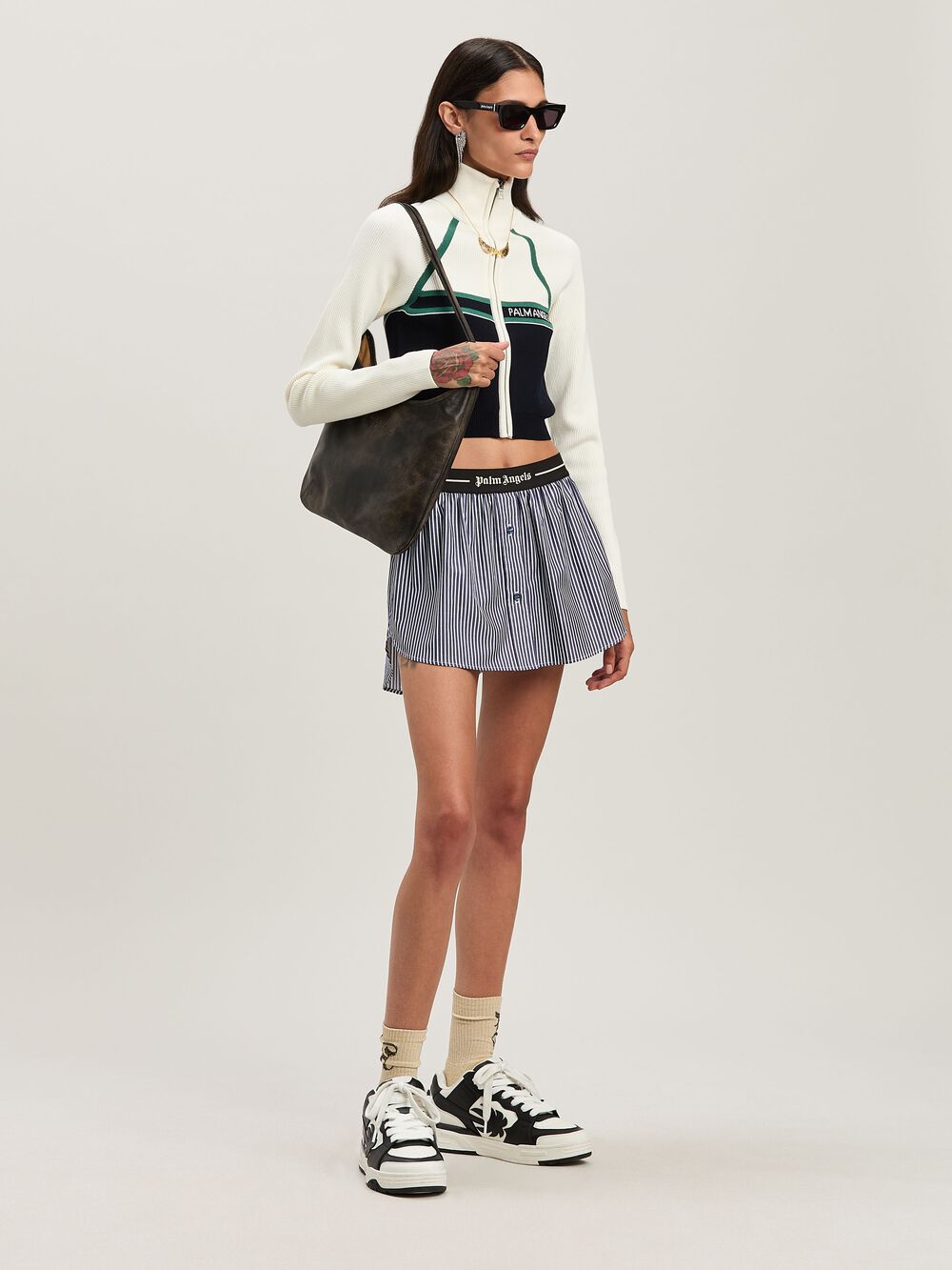 VINTAGE LEATHER MAXI GIORGINA in DARK BROWN for Women