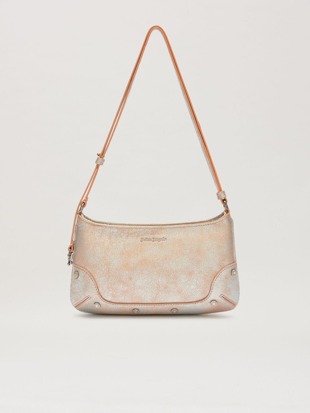 CRACKLE LEATHER GIORGINA BAG in SILVER for Women