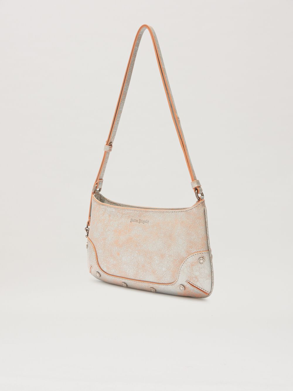 CRACKLE LEATHER GIORGINA BAG in SILVER for Women