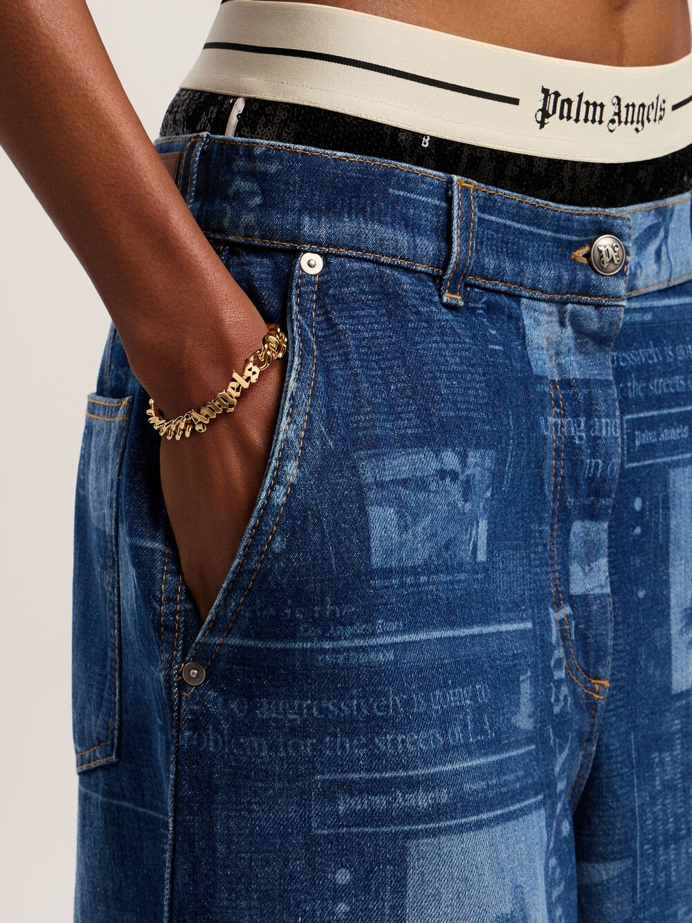 Angels Logo Bracelet in GOLD - GOLD for Women