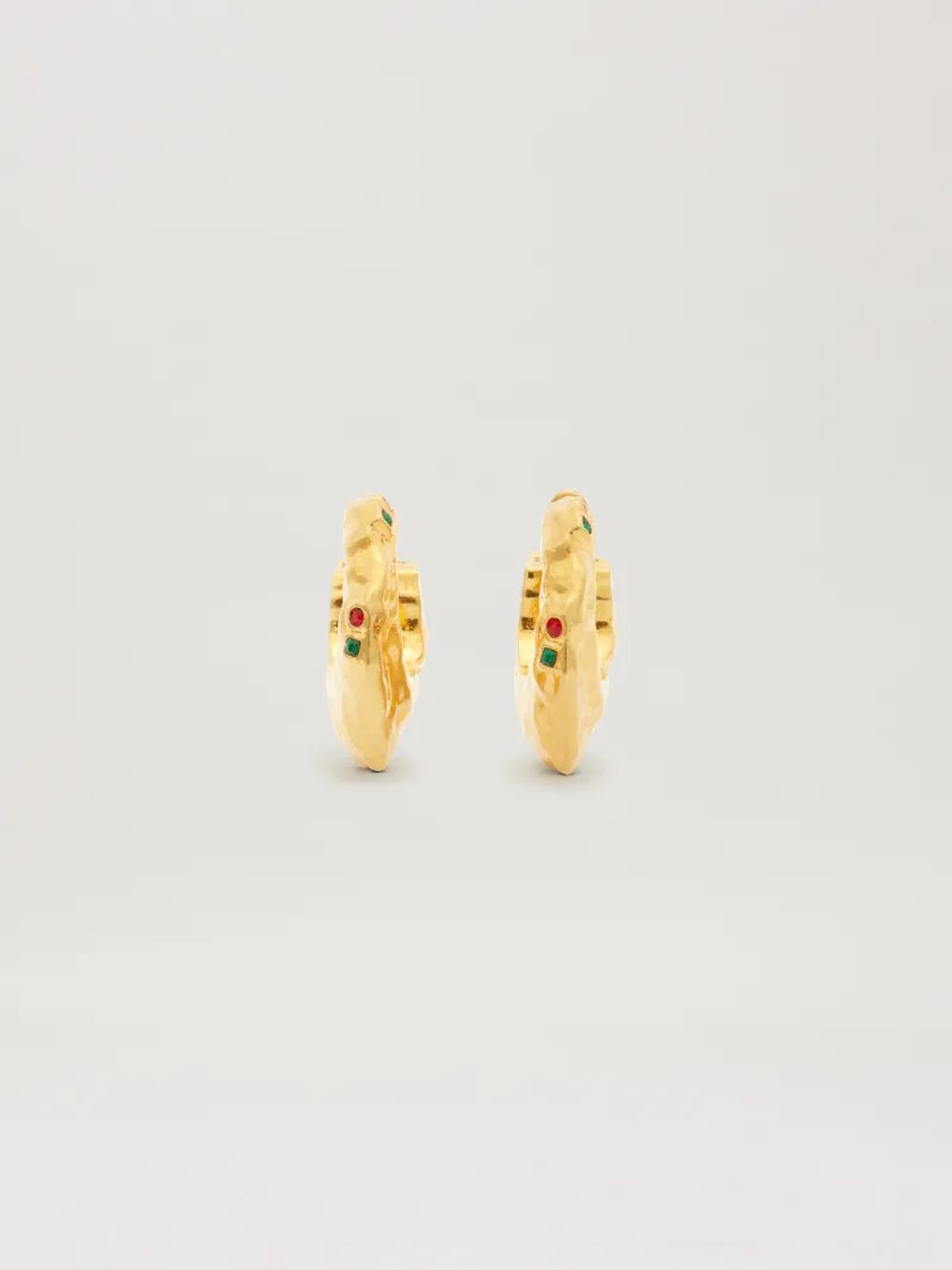 MELTED STRASS EARRINGS in GOLD - MULTICOLOR for Women