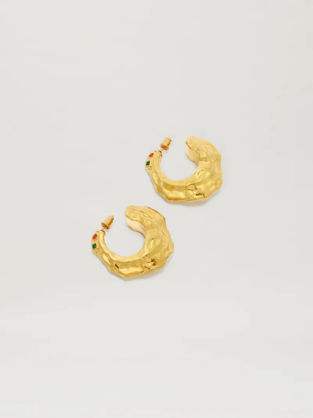 MELTED STRASS EARRINGS in GOLD - MULTICOLOR for Women